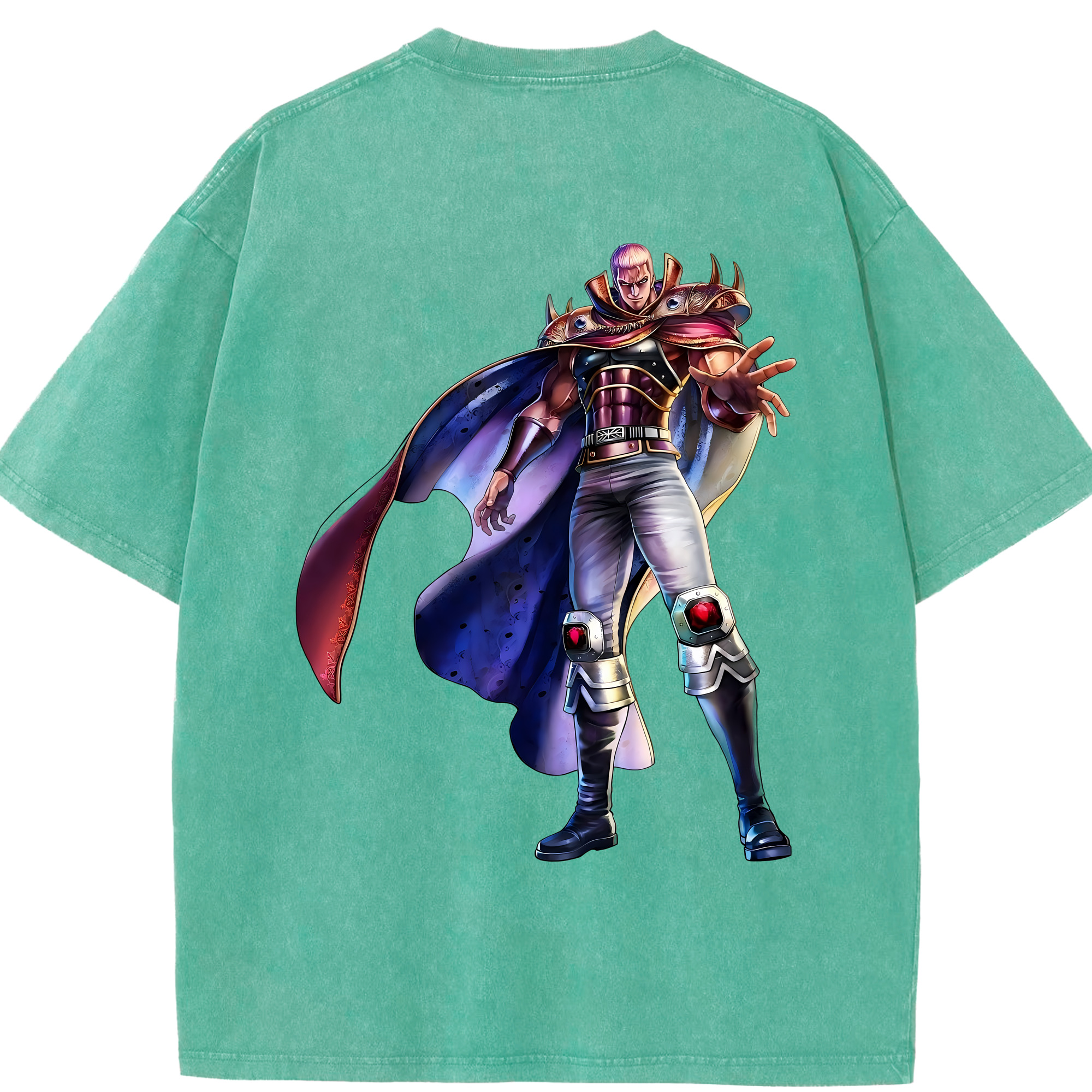（画像用） 北斗の拳 Fist of the North Star 綿100% ヴィンテージ風 半袖Tシャツ（背面プリント）